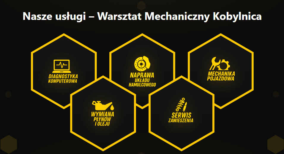 Bezawaryjni offer section with service icons