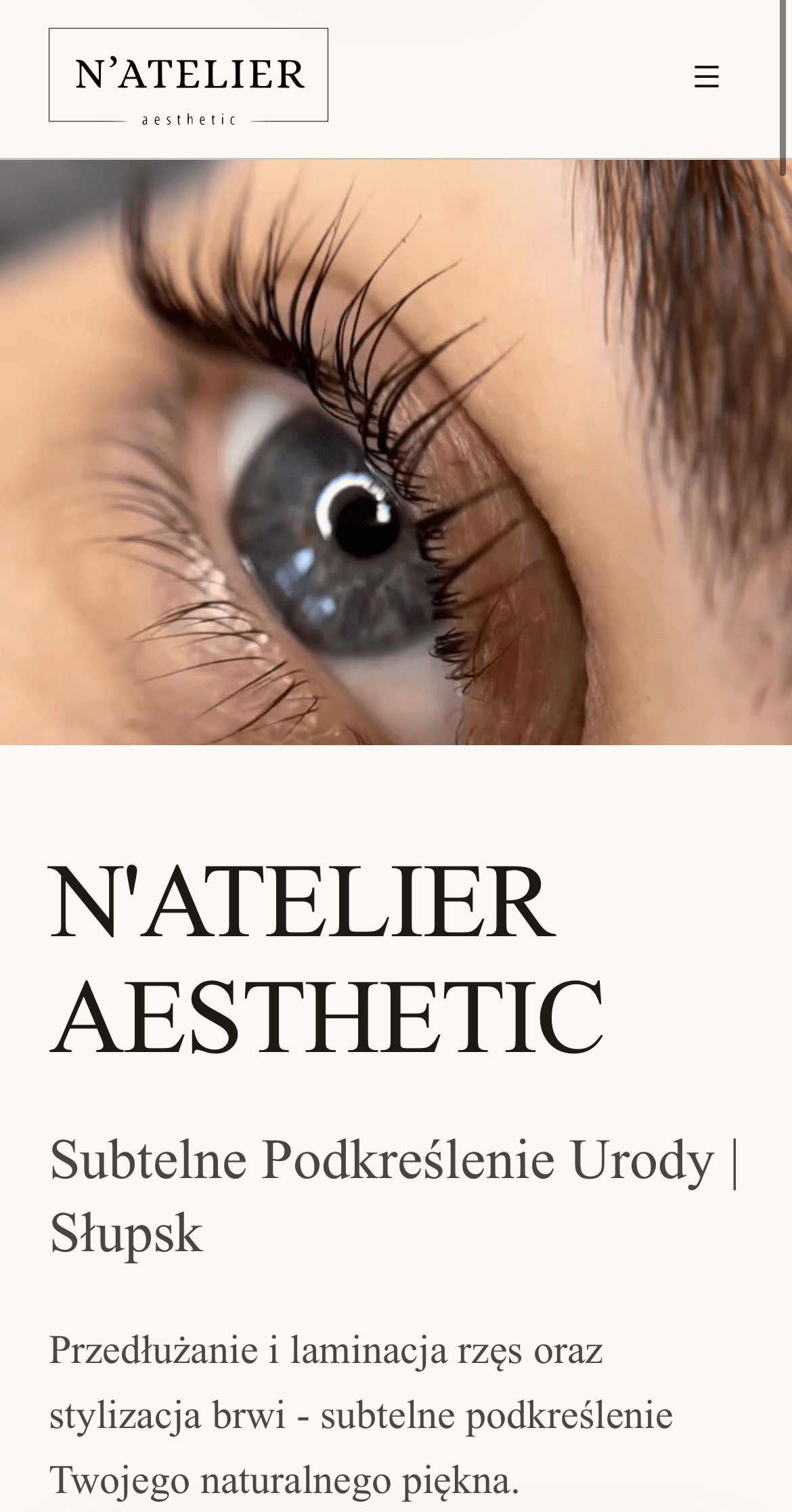 N'Atelier website preview on mobile and desktop
