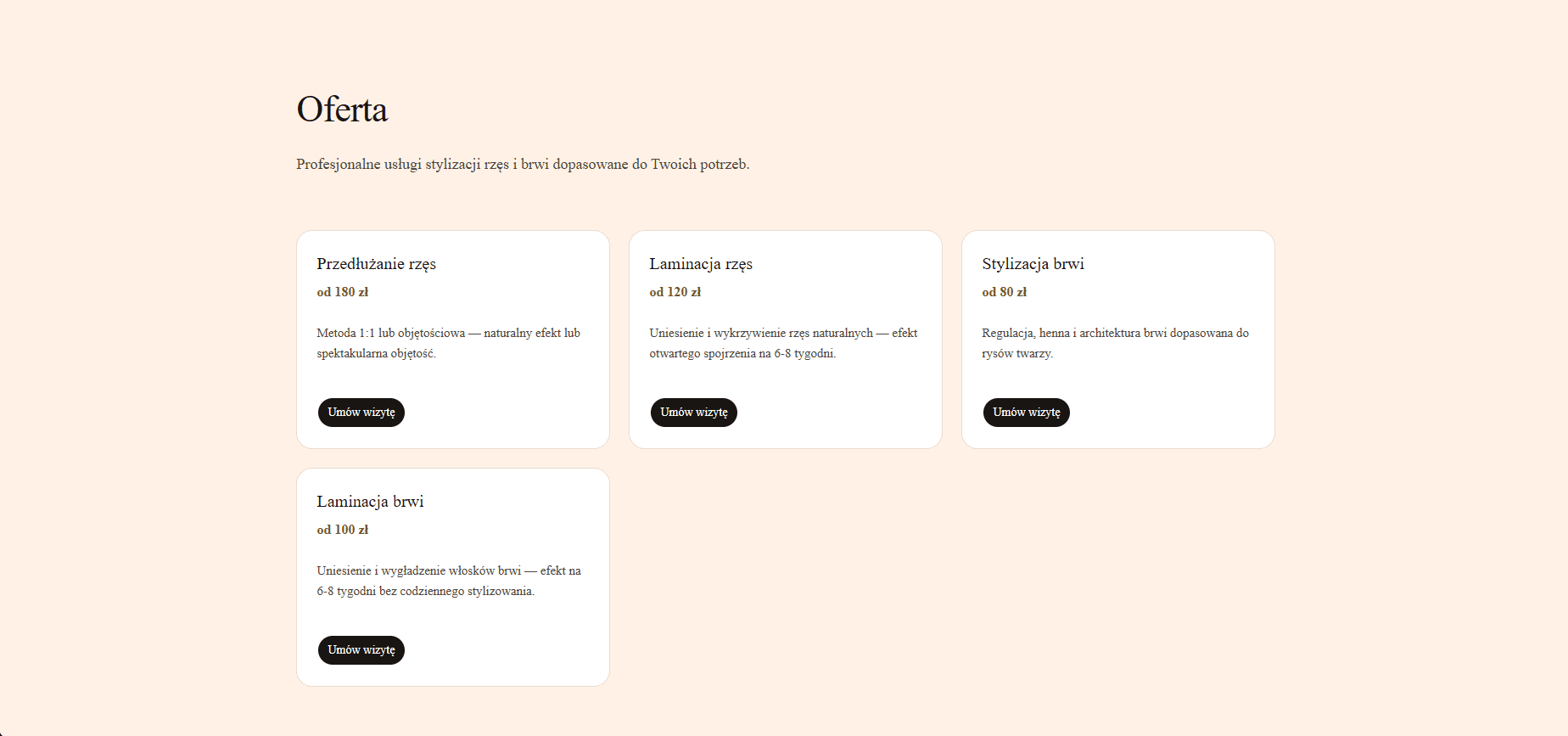 N'Atelier offer section — lashes and brows